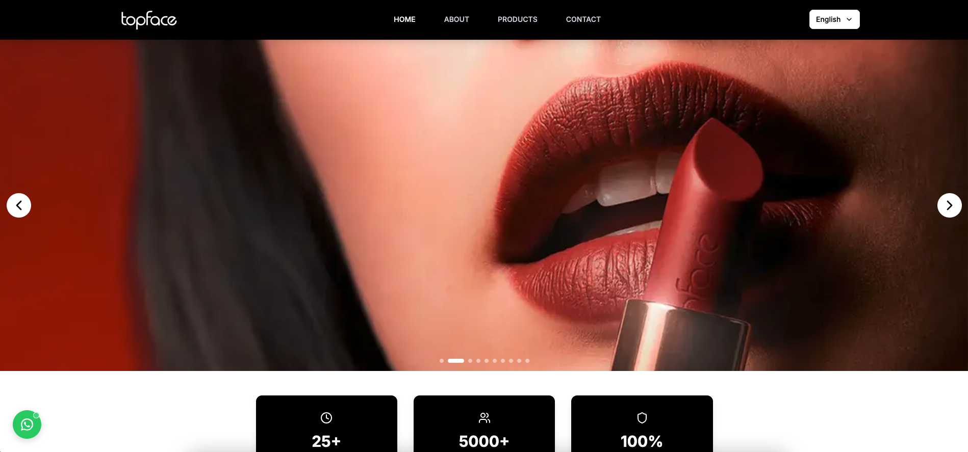 Topface Cosmetic Syria website screenshot